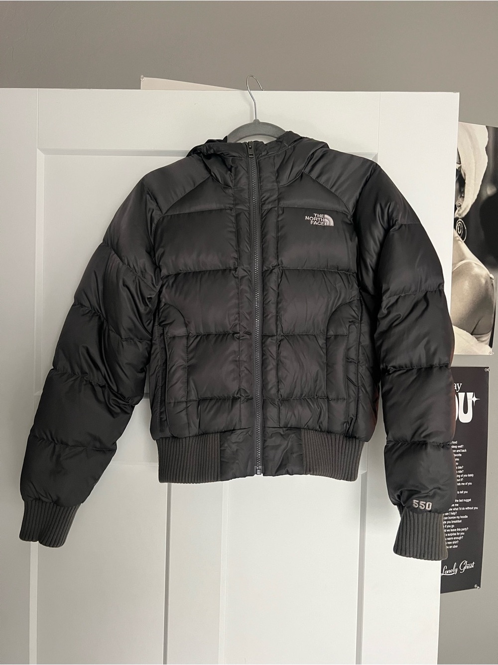 The North Face Black Women’s Puffer Jacket with Logo
